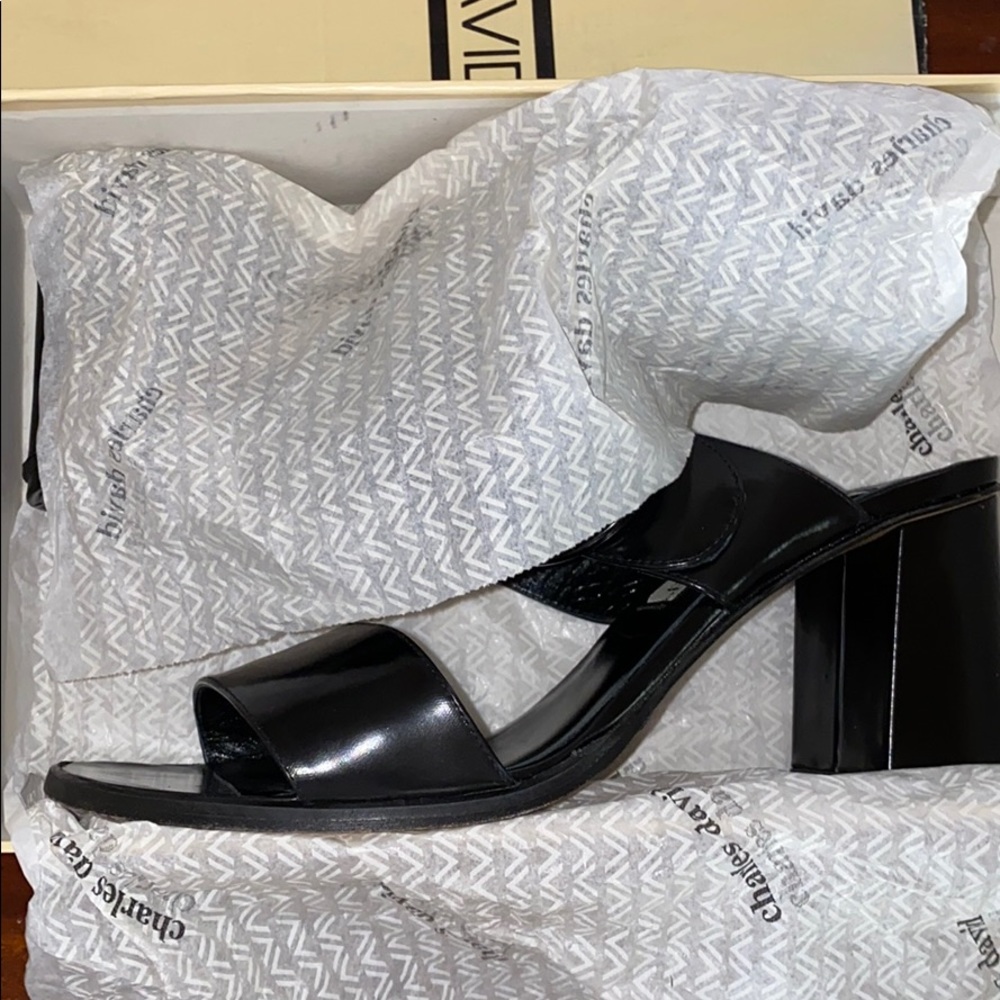 Charles David Block Heeled Sandals - Vintage - Pre Y2K - Picture 9 of 9